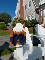 Emory - Navy Fluffy Bow- 3D Anchor - Lisi Lerch