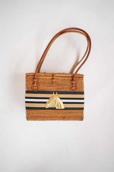 Emory - Tan & Black Stripe Band with Horsehead - Lisi Lerch