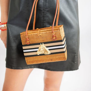 Emory - Tan & Black Stripe Band with Horsehead - Lisi Lerch