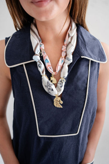 Equestrian - Derby and Winston - Scarf Necklace - Lisi Lerch