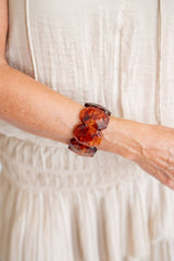 Esme Acrylic Stretchy Cuff Bracelet - Lisi Lerch