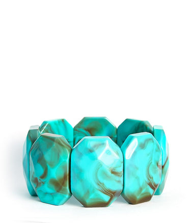 Esme Acrylic Stretchy Cuff Bracelet - Lisi Lerch