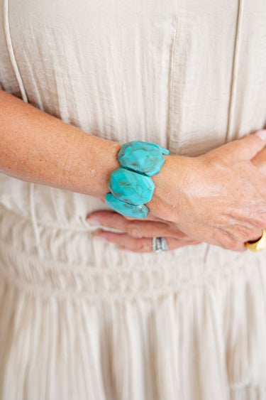Esme Acrylic Stretchy Cuff Bracelet - Lisi Lerch