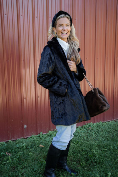 Faye Faux Fur Handbag Tote - Lisi Lerch