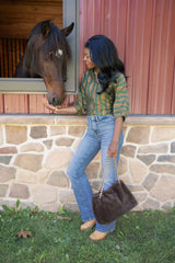 Faye Faux Fur Handbag Tote - Lisi Lerch