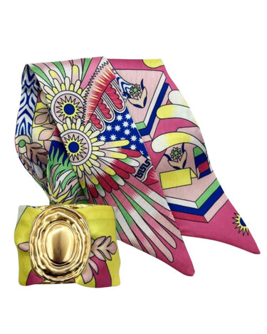 Finley - Large Gold Scarf Cuff - Lisi Lerch