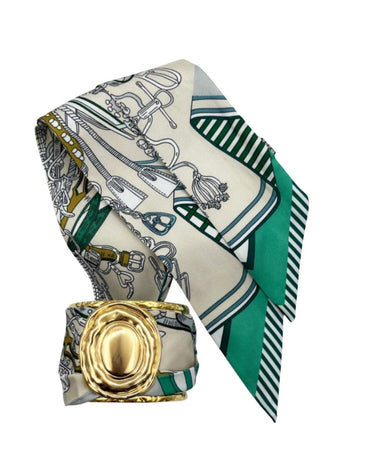 Finley - Large Gold Scarf Cuff - Lisi Lerch