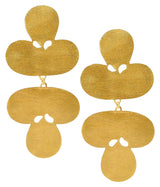 Flat Brushed Ginger Earring - Lisi Lerch