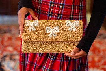 Fold Over Beaded Clutch - Sample Sale Final Sale - Lisi Lerch