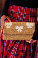 Fold Over Beaded Clutch - Sample Sale Final Sale - Lisi Lerch