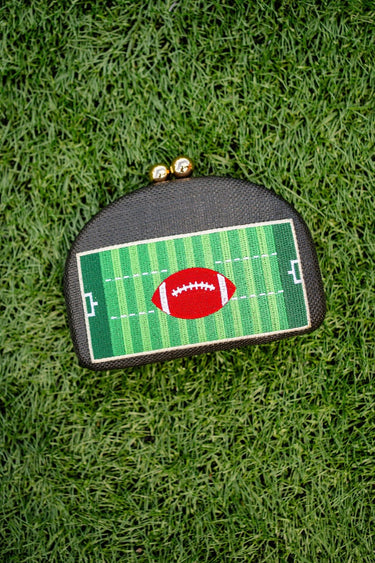 Football- Embroidered Clutch - Lisi Lerch