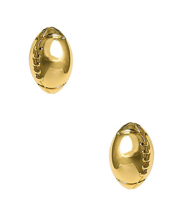 Football Stud Earring - 18k Gold Plated - Lisi Lerch