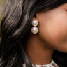 Frances Larger Double Pearl Earring - Lisi Lerch