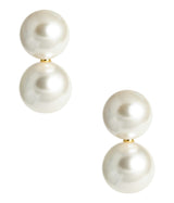 Frances Larger Double Pearl Earring - Lisi Lerch