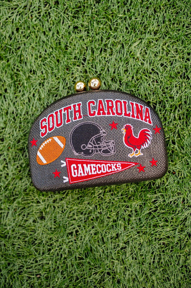 Gamecocks- Embroidered Clutch - Lisi Lerch
