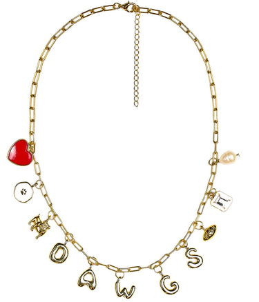 Gameday Charm Necklace - 18k Gold Plated - Lisi Lerch
