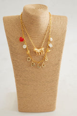 Gameday Charm Necklace - 18k Gold Plated - Lisi Lerch