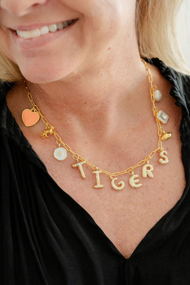 Gameday Charm Necklace - 18k Gold Plated - Lisi Lerch