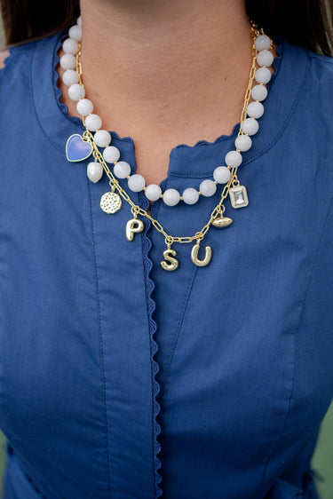 Gameday Charm Necklace - 18k Gold Plated - Lisi Lerch