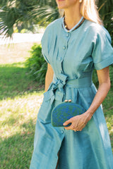Garden Party- Embroidered Clutch - Lisi Lerch