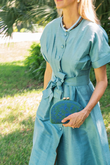 Garden Party- Embroidered Clutch - Lisi Lerch