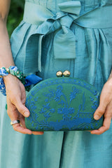 Garden Party- Embroidered Clutch - Lisi Lerch