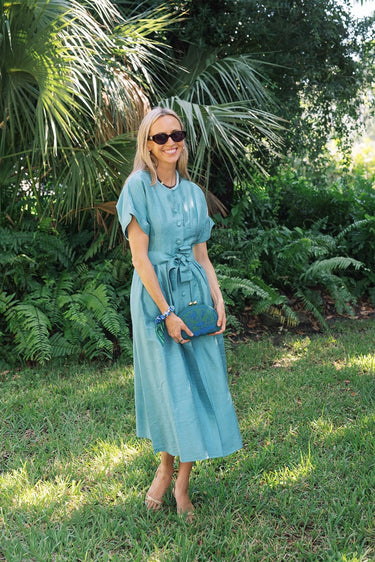 Garden Party- Embroidered Clutch - Lisi Lerch