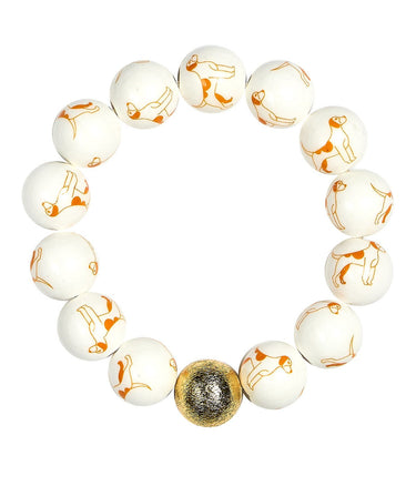 Georgia Beaded Bracelet - Hound Dog - Gameday Collection - Lisi Lerch