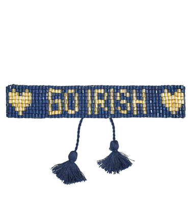 Go Irish- Sparkle - Flat Adjustable Beaded Bracelet