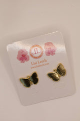 Gold Butterfly Studs-Sample Sale- Final Sale - Lisi Lerch