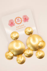 Gold Disc Matte Statement Earring -Sample Sale- Final Sale - Lisi Lerch