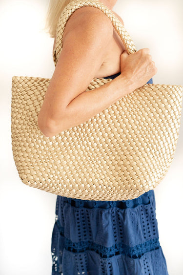 Gold Woven Tote - Lisi Lerch