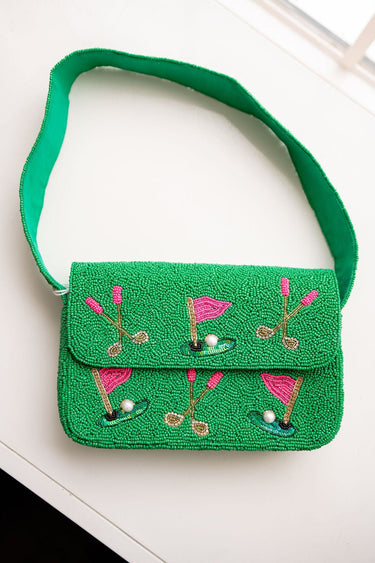 Golf Beaded Shoulder Bag - Lisi Lerch