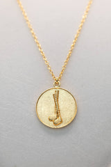 Golf Coin Pendant Necklace - Sample Sale- FINAL SALE - Lisi Lerch