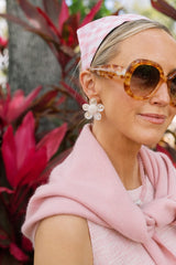 Greer - Mother Of Pearl Stud Flower Earrings - Lisi Lerch