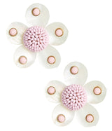 Greer - Mother Of Pearl Stud Flower Earrings - Lisi Lerch