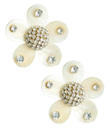 Greer - Mother Of Pearl Stud Flower Earrings - Lisi Lerch
