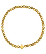 Hadley Cross - 18k Gold Plated Beaded Bracelets - Lisi Lerch