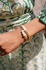 Hadley Triple Pearl - 18k Gold Plated Beaded Bracelets - Lisi Lerch