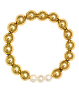 Hadley Triple Pearl - 18k Gold Plated Beaded Bracelets - Lisi Lerch