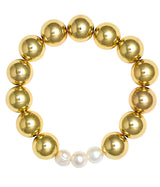 Hadley Triple Pearl - 18k Gold Plated Beaded Bracelets - Lisi Lerch