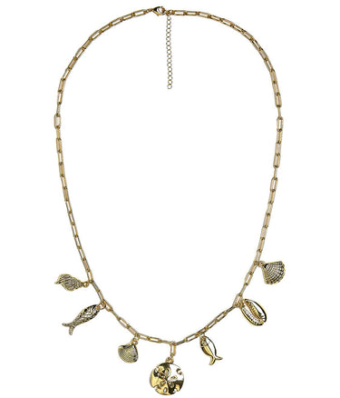 Harbour Charm Necklace - 18k Gold Plated - Belle of the Ball Collection - Lisi Lerch