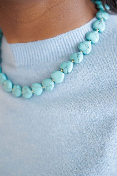 Heart - 14MM - Quartz Beaded Necklace - PreOrder - Lisi Lerch