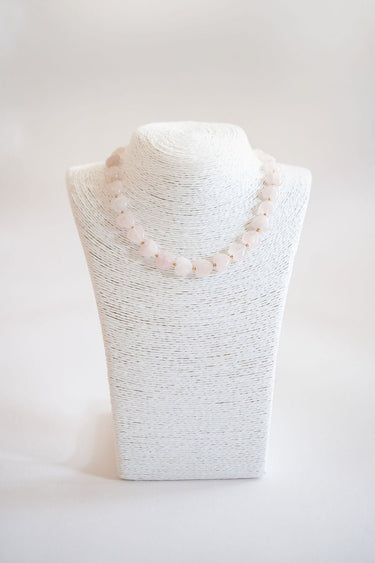Heart - 14MM - Quartz Beaded Necklace - Lisi Lerch