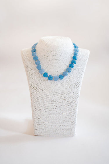 Heart - 14MM - Quartz Beaded Necklace - Lisi Lerch