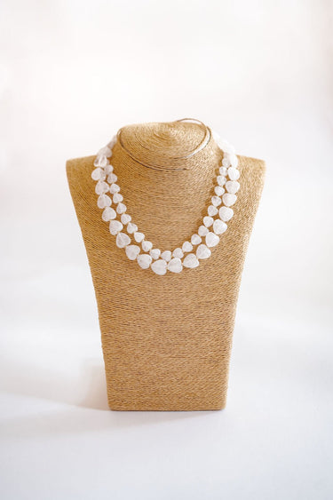 Heart - 14MM - Quartz Beaded Necklace - Lisi Lerch