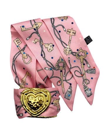 Heart Cuff - Pink Key Scarf - Lisi Lerch