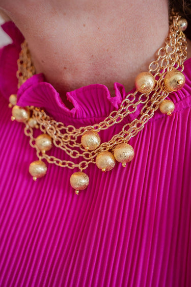 Helen Mutli Strand Ball Necklace - Lisi Lerch
