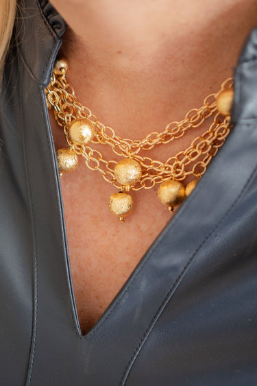 Helen Mutli Strand Ball Necklace - Lisi Lerch