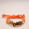 Hook Em Orange Adjustable Rope Bracelet -Sample Sale- Final Sale - Lisi Lerch